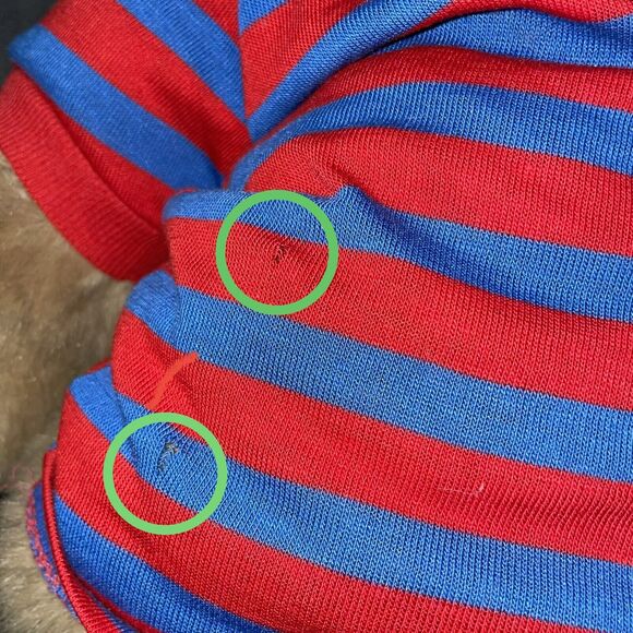 Vintage Avanti Applause Teddy Bear Plush Italy Jockline Shower Nursery 1985 15" - Picture 5 of 12